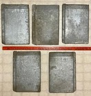 5 Antique Flat Tin Metal Steel Roof Shingle Tile Repurpose Craft Art - 9 X 13 5
