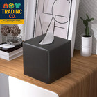 Tissue Box Cover  Square Facial Tissue Holder Storage For Bathroom Vanity  Count