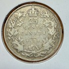 Canada 25c Silver Coin Lot  800 Fineness - 1921 1929 1931 1933 1934 1935 G Vg F