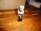 Vintage Metal Tin Wind Up Dog Toy With Key Primitive Antique