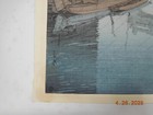 Hasui Kawase Japanese Woodblock Print - Rain At Shinagawa