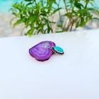 Natural Turquoise Gemstone Pendant 925 Sterling Silver Handmade Jewelry