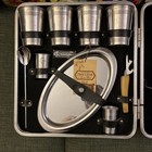 Mcm Travel Bar  Vintage Executair 101 Ever-wear Trav-l-bar  9 Piece Set Complete
