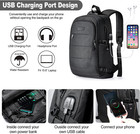 Travel Laptop Backpack Water Resistant Anti-theft Bag With Usb Charging Port And