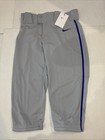Nwt Nike Vapor Select Big Kids Boys High Piped Baseball Pants L Grey blue