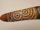 Boomerang Original Wood Hand Made Intricated Australia 18  Long Vintage Souvenir