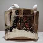 Michael Kors Ciara Large Top Zip Mirror Metallic Tote  pale Gold 