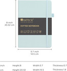 Bullet Dotted Journal Notebook  A5 Leather Hardcover  176 Numbered Pages 100gsm