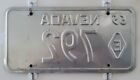 Rare 1969-1972 Nevada Highway Patrol Motor Carrier License Plate    G-vg Nhp