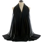 Women Chiffon Hijab Muslim Bubble Scarf Shawl Underscarf Turban Headwear 20pcs