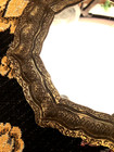 Vtg Mirror Small Antiqued Octagonal Gold Tone Syroco Burwood Hollywood Regency 3