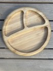 Bamboo Wooden Oval Plate Avanchy  Divided 3 Section-plate 6 Inch