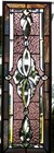Stained Glass Transom Window Hanging Panel 29 X 10 Incl  Hooks