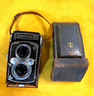 Yashica D Tlr 6x6 Vintage Twin Lens Camera W case Made In Japan