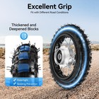 10 Wheel Rim Tire Assembly 2 50-10 Dirt Bike Tire Fits Crf50 Drz70 Pw50 Ttr50