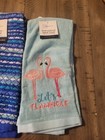 Lot Of 2 Beautiful Multiple Design Kitchen Towels  New With Tags Brand Mainstays