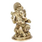 Brass Ganesh Idol Statue Murti Blessing Ganesha Vinayak Ganpati 7 