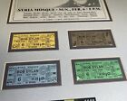 Bob Dylan Tickets Display 1966 Unused Concert Tour Syria Mosque 