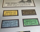 Bob Dylan Tickets Display 1966 Unused Original Concert Tour Syria Mosque
