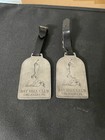 Vtg Pga Member Bag Tag Arnold Palmer s Bay Hill Club Pewter With Leather D14
