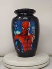 Black Large Spider-man Cremation Urn For Human Adult Ashes Metal 190 Cu In