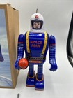 Schylling Ms 361 Vintage retro Mechanical Litho Robot Space Man Reissue