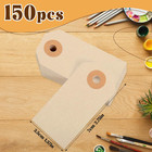 150pcs Blank Shipping Tag  2 3 4 X 1 3 8 Inches Manila Label Tags With String Re