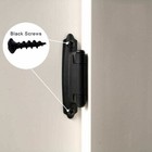 1-100 Pairs Self Closing Overlay Cupboard Door Kitchen Cabinet Hinges Black Lot
