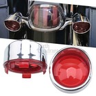 Red Turn Signal Light Lens Covers Fit For Harley Touring Road Electra Glide Tri