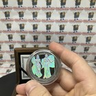 2019 1oz Silver Holo The Allegories Germania   Columbia W  Box And Coa