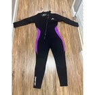Owntop 5 4mm Women s Full Wetsuit Neoprene Purple Black Zip Front Dive Surf