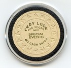 1   No Cash Value Chip  Lady Luck  Casino  Las Vegas  Nv 