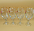 4 Stella Artois 40cl Fifa World Cup 2026 Gold Rimmed Beer Glass Chalices Soccer