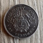 1860 Cambodia 50 Centimes- Vf