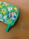 Vintage Vibrant Retro Oven Mitt60s 70s Kitchen Green Blue Floral 100  Cotton Usa