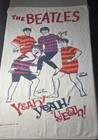 Beatles Rare 1964 Colorful    yeah  Yeah  Yeah     Beach Towel Excellent Condition 