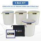 Bubble Bag Bubblebagdude 20 Gal - 4 Bag Kit All Mesh Bubble Hash Bags Extractor