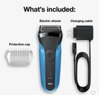 Braun Series 3 3010s Foil Shaver Wet dry Waterproof Rechargeable Blue black