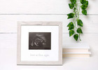 Rustic Sonogram Picture Frame  Love At First Sight Gender-neutral Baby Keepsake 