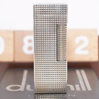 Dunhill Lighter Silver Plate Hobnail Pattern _ultrasonically Cleaned_working