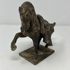 Vintage Tang Dynasty Horse Statue Figurine - Japan - Cast Iron Bronze  Patina