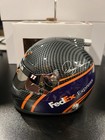 Signed Denny Hamlin Autographed Fedex Express Mini Helmet Joe Givbs 25 Years