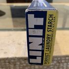 Antique Linit Perfect Laundry Starch Unopened Box Baby Graphics Vintage Clothing
