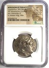 Lysimachus Silver Ar Tetradrachm Lysimachos Thrace Coin 305 Bc Ngc Vf Fine Style
