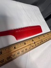 Vintage Ace Unbreakable Plastic 8  Deep Maroon Red Rat Tail  Comb Retro Usa