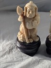 3 Chinese Wise Men Oriental Fu Lu Shou Old Vintage Estate Collection Antique Set