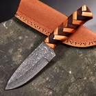Custom Hand Made Damascus Hunting Knife Hand Forged Damascus Steel Blade  2972