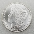 Lot Of 6 1885-1893 Cc Morgan American Silver Dollars - Uncirculated Mixed Dates