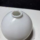 Antique Vintage White Milk Glass Weathervane Lightning Rod Globe Ball Sphere 5 