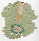 German Victorian Die Cut Scrap Embossed Flowers Roses Innigen Gl  ckwunsch